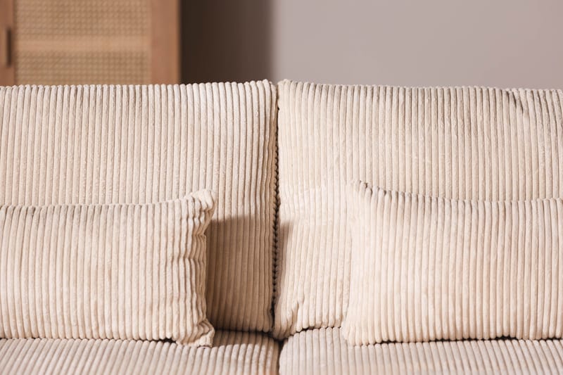 Copenhagen 4-sits Högervänd L-formad Schäslongsoffa i Manchester - Beige - Möbler - Vardagsrum - Soffor - Divansoffa & schäslong