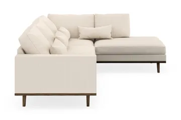 Copenhagen 4-sits Högervänd L-formad Schäslongsoffa i Manchester - Beige - Möbler - Vardagsrum - Soffor - Divansoffa & schäslong