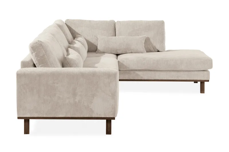 Copenhagen 4-sits Högervänd L-formad Schäslongsoffa i Manchester - Beige - Möbler - Vardagsrum - Soffor - Divansoffa & schäslong