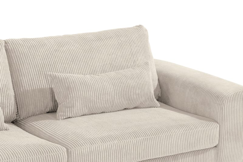 Copenhagen 4-sits Högervänd L-formad Schäslongsoffa i Manchester - Beige - Möbler - Vardagsrum - Soffor - Divansoffa & schäslong