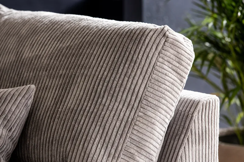 Copenhagen 4-sits Högervänd L-formad Schäslongsoffa i Manchester - Ljusgrå - Möbler - Vardagsrum - Soffor - Divansoffa & schäslong