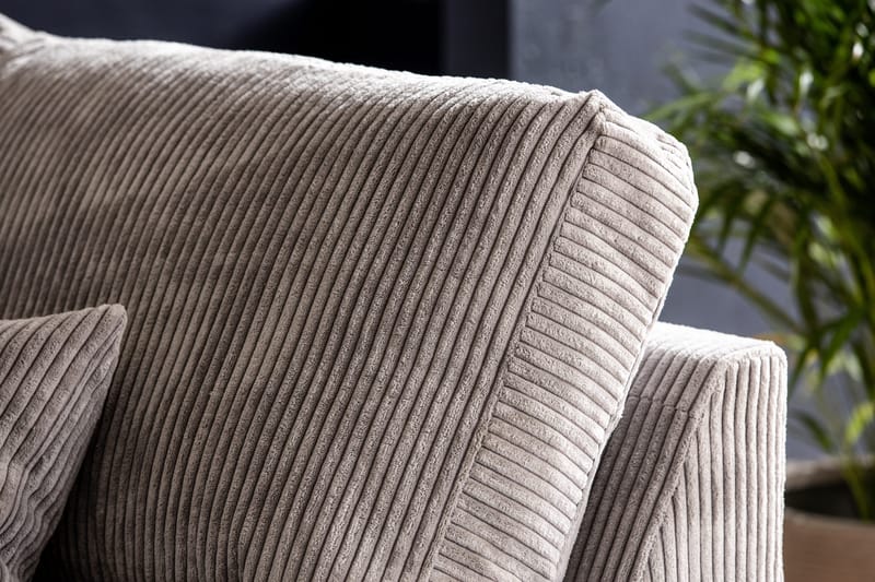 Copenhagen 4-sits Högervänd L-formad Schäslongsoffa i Manchester - Ljusgrå - Möbler - Vardagsrum - Soffor - Divansoffa & schäslong