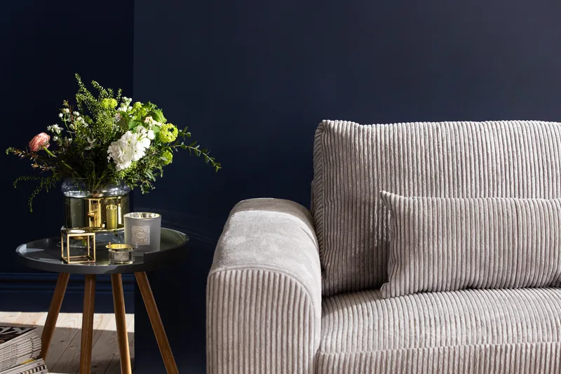 Copenhagen 4-sits Högervänd L-formad Schäslongsoffa i Manchester - Ljusgrå - Möbler - Vardagsrum - Soffor - Divansoffa & schäslong