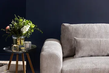 Copenhagen 4-sits Högervänd L-formad Schäslongsoffa i Manchester - Ljusgrå - Möbler - Vardagsrum - Soffor - Divansoffa & schäslong