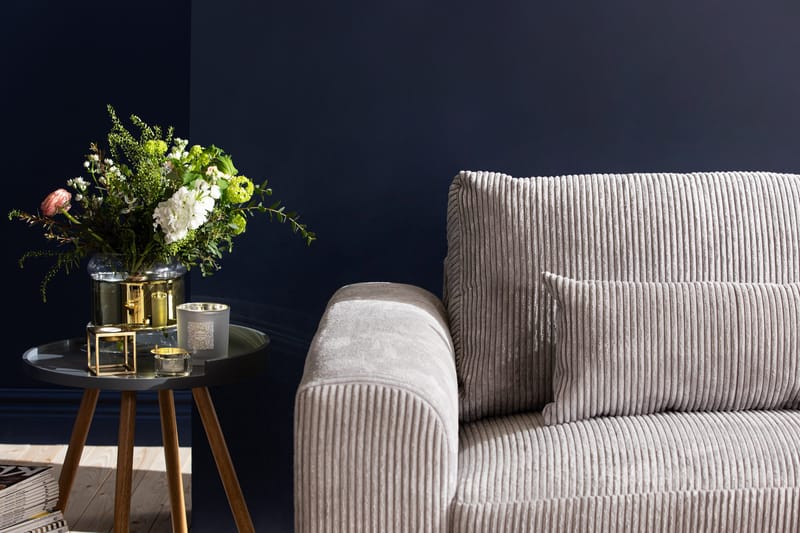 Copenhagen 4-sits Högervänd L-formad Schäslongsoffa i Manchester - Ljusgrå - Möbler - Vardagsrum - Soffor - Divansoffa & schäslong