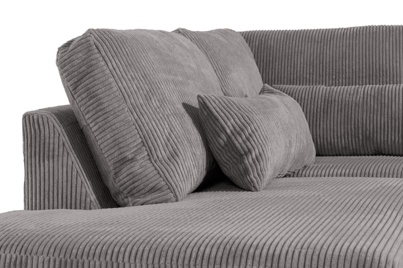 Copenhagen 4-sits Högervänd L-formad Schäslongsoffa i Manchester - Mörkgrå - Möbler - Vardagsrum - Soffor - Divansoffa & schäslong