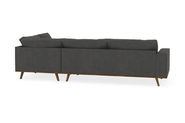 Copenhagen 4-sits Högervänd L-formad Schäslongsoffa i Manchester - Mörkgrå - Möbler - Vardagsrum - Soffor - Divansoffa & schäslong