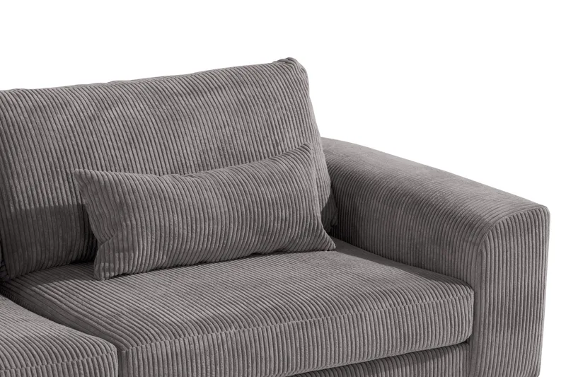 Copenhagen 4-sits Högervänd L-formad Schäslongsoffa i Manchester - Mörkgrå - Möbler - Vardagsrum - Soffor - Divansoffa & schäslong