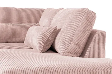 Copenhagen 4-sits Högervänd L-formad Schäslongsoffa i Manchester - Rosa - Möbler - Vardagsrum - Soffor - Divansoffa & schäslong
