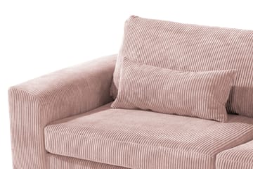 Copenhagen 4-sits Högervänd L-formad Schäslongsoffa i Manchester - Rosa - Möbler - Vardagsrum - Soffor - Divansoffa & schäslong