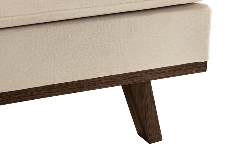 Copenhagen 4-sits Högervänd L-formad Schäslongsoffa i Sammet - Beige - Möbler - Vardagsrum - Soffor - Divansoffa & schäslong