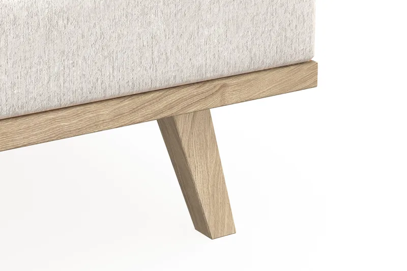 Copenhagen 4-sits Högervänd L-formad Schäslongsoffa i Sammet - Krämvit - Möbler - Vardagsrum - Soffor - Divansoffa & schäslong