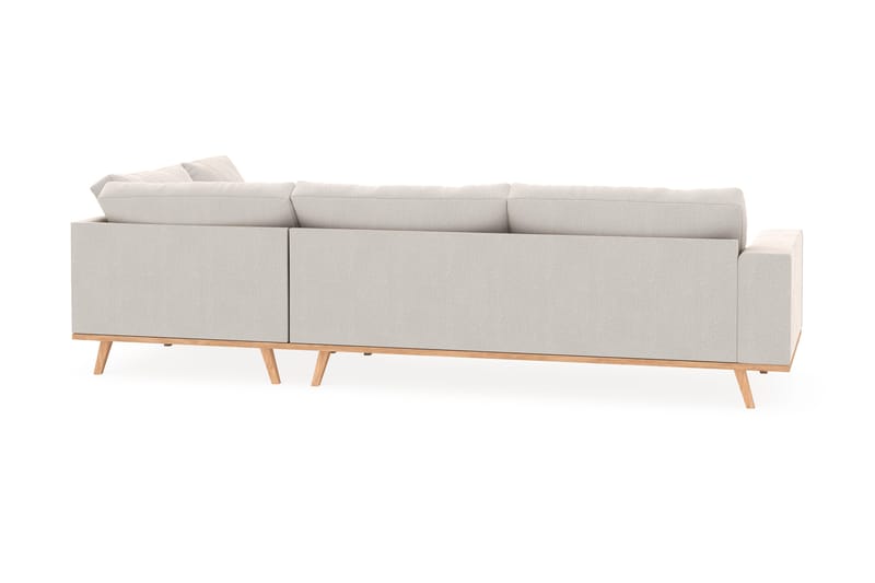 Copenhagen 4-sits Högervänd L-formad Schäslongsoffa i Sammet - Krämvit - Möbler - Vardagsrum - Soffor - Divansoffa & schäslong