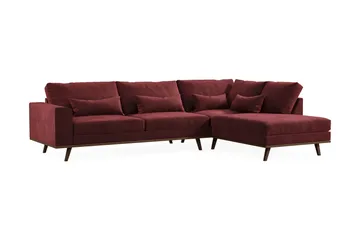 Copenhagen 4-sits Högervänd L-formad Schäslongsoffa i Sammet - Lila - Möbler - Vardagsrum - Soffor - Divansoffa & schäslong
