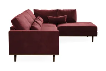 Copenhagen 4-sits Högervänd L-formad Schäslongsoffa i Sammet - Lila - Möbler - Vardagsrum - Soffor - Divansoffa & schäslong