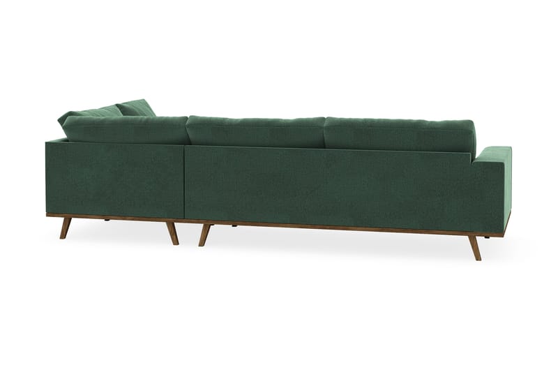 Copenhagen 4-sits Högervänd L-formad Schäslongsoffa i Sammet - Mörkgrön - Möbler - Vardagsrum - Soffor - Divansoffa & schäslong