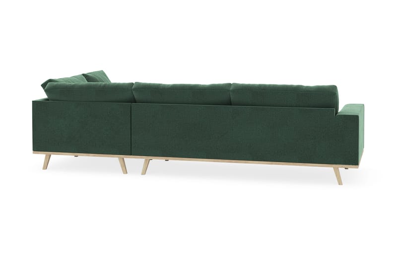 Copenhagen 4-sits Högervänd L-formad Schäslongsoffa i Sammet - Mörkgrön - Möbler - Vardagsrum - Soffor - Divansoffa & schäslong