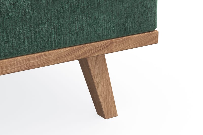 Copenhagen 4-sits Högervänd L-formad Schäslongsoffa i Sammet - Mörkgrön - Möbler - Vardagsrum - Soffor - Divansoffa & schäslong