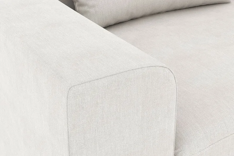 Copenhagen 4-sits Högervänd L-formad Schäslongsoffa i Tyg - Ljusgrå - Möbler - Vardagsrum - Soffor - Divansoffa & schäslong