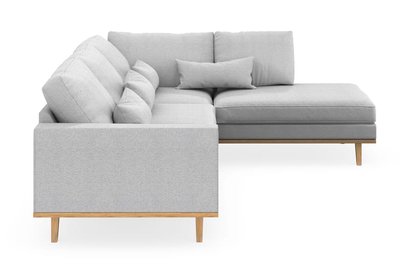 Copenhagen 4-sits Högervänd L-formad Schäslongsoffa i Tyg - Ljusgrå - Möbler - Vardagsrum - Soffor - Divansoffa & schäslong