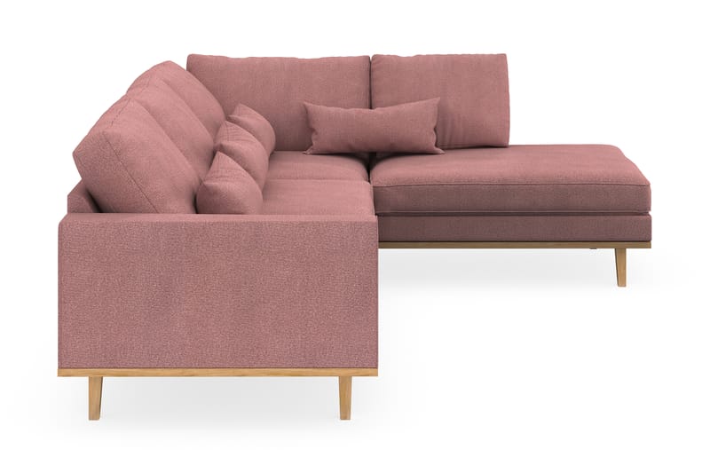 Copenhagen 4-sits Högervänd L-formad Schäslongsoffa i Tyg - Rosa - Möbler - Vardagsrum - Soffor - Divansoffa & schäslong