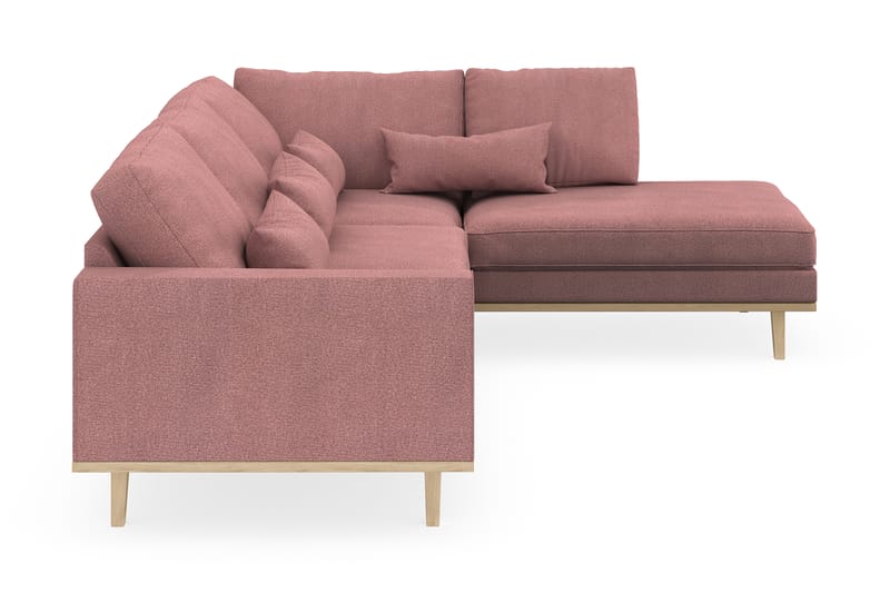 Copenhagen 4-sits Högervänd L-formad Schäslongsoffa i Tyg - Rosa - Möbler - Vardagsrum - Soffor - Divansoffa & schäslong