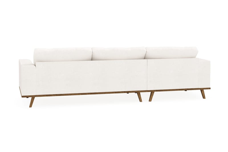 Copenhagen 4-sits Vänstervänd L-formad Divansoffa i Bouclé - Vit - Möbler - Vardagsrum - Soffor - Divansoffa & schäslong
