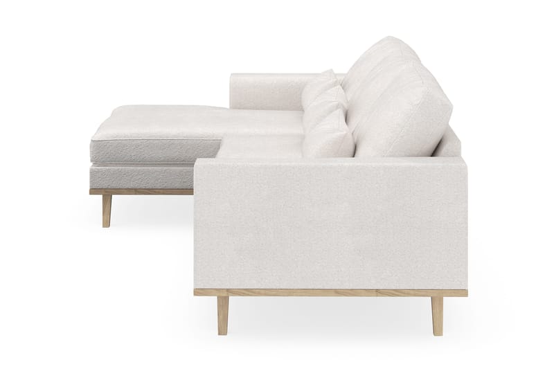 Copenhagen 4-sits Vänstervänd L-formad Divansoffa i Bouclé - Vit - Möbler - Vardagsrum - Soffor - Divansoffa & schäslong