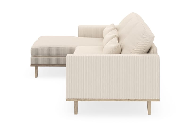Copenhagen 4-sits Vänstervänd L-formad Divansoffa i Manchester - Beige - Möbler - Vardagsrum - Soffor - Divansoffa & schäslong