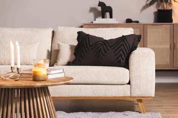 Copenhagen 4-sits Vänstervänd L-formad Divansoffa i Manchester - Beige - Möbler - Vardagsrum - Soffor - Divansoffa & schäslong