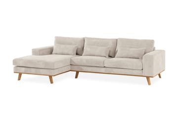 Copenhagen 4-sits Vänstervänd L-formad Divansoffa i Manchester - Beige - Möbler - Vardagsrum - Soffor - Divansoffa & schäslong