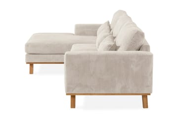 Copenhagen 4-sits Vänstervänd L-formad Divansoffa i Manchester - Beige - Möbler - Vardagsrum - Soffor - Divansoffa & schäslong
