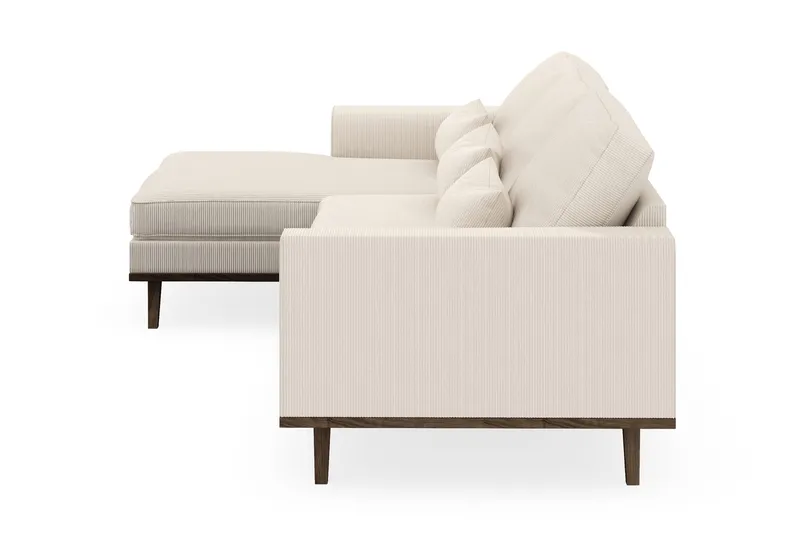 Copenhagen 4-sits Vänstervänd L-formad Divansoffa i Manchester - Beige - Möbler - Vardagsrum - Soffor - Divansoffa & schäslong