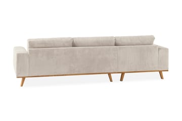 Copenhagen 4-sits Vänstervänd L-formad Divansoffa i Manchester - Beige - Möbler - Vardagsrum - Soffor - Divansoffa & schäslong