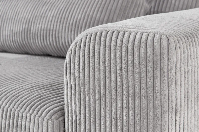 Copenhagen 4-sits Vänstervänd L-formad Divansoffa i Manchester - Ljusgrå - Möbler - Vardagsrum - Soffor - Divansoffa & schäslong