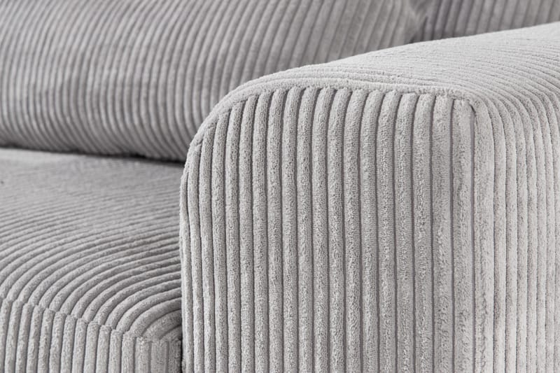 Copenhagen 4-sits Vänstervänd L-formad Divansoffa i Manchester - Ljusgrå - Möbler - Vardagsrum - Soffor - Divansoffa & schäslong