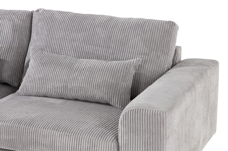 Copenhagen 4-sits Vänstervänd L-formad Divansoffa i Manchester - Ljusgrå - Möbler - Vardagsrum - Soffor - Divansoffa & schäslong