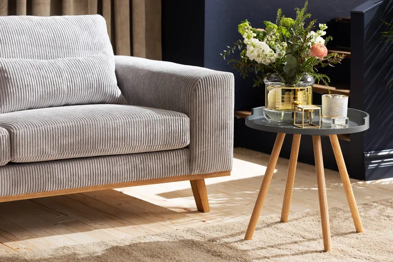 Copenhagen 4-sits Vänstervänd L-formad Divansoffa i Manchester - Ljusgrå - Möbler - Vardagsrum - Soffor - Divansoffa & schäslong