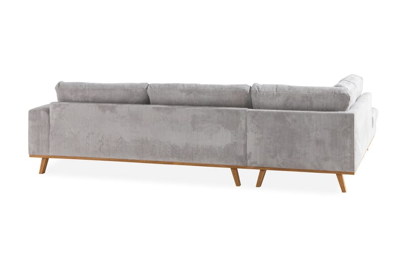 Copenhagen 4-sits Vänstervänd L-formad Divansoffa i Manchester - Ljusgrå - Möbler - Vardagsrum - Soffor - Divansoffa & schäslong