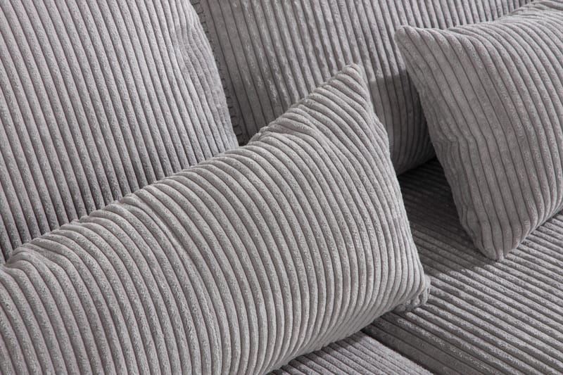 Copenhagen 4-sits Vänstervänd L-formad Divansoffa i Manchester - Ljusgrå - Möbler - Vardagsrum - Soffor - Divansoffa & schäslong