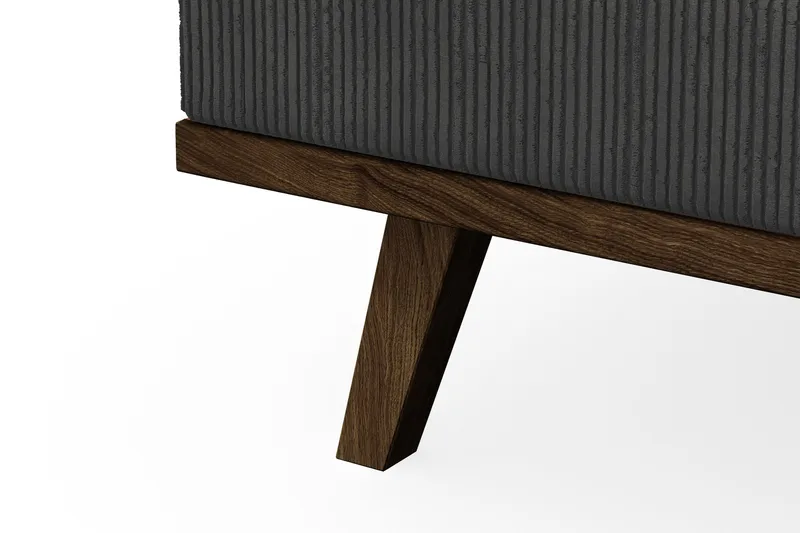 Copenhagen 4-sits Vänstervänd L-formad Divansoffa i Manchester - Mörkgrå - Möbler - Vardagsrum - Soffor - Divansoffa & schäslong