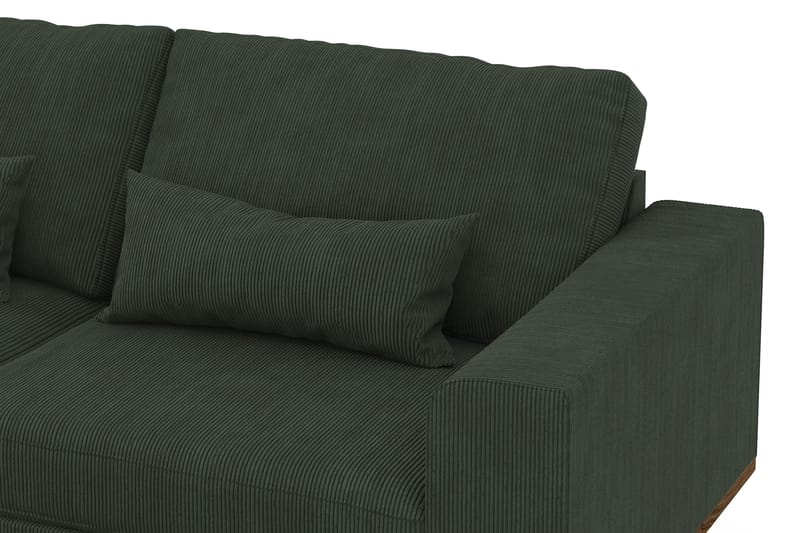Copenhagen 4-sits Vänstervänd L-formad Divansoffa i Manchester - Mörkgrön - Möbler - Vardagsrum - Soffor - Divansoffa & schäslong