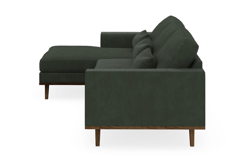 Copenhagen 4-sits Vänstervänd L-formad Divansoffa i Manchester - Mörkgrön - Möbler - Vardagsrum - Soffor - Divansoffa & schäslong