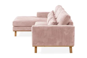 Copenhagen 4-sits Vänstervänd L-formad Divansoffa i Manchester - Rosa - Möbler - Vardagsrum - Soffor - Divansoffa & schäslong