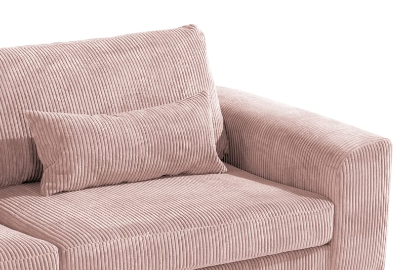 Copenhagen 4-sits Vänstervänd L-formad Divansoffa i Manchester - Rosa - Möbler - Vardagsrum - Soffor - Divansoffa & schäslong