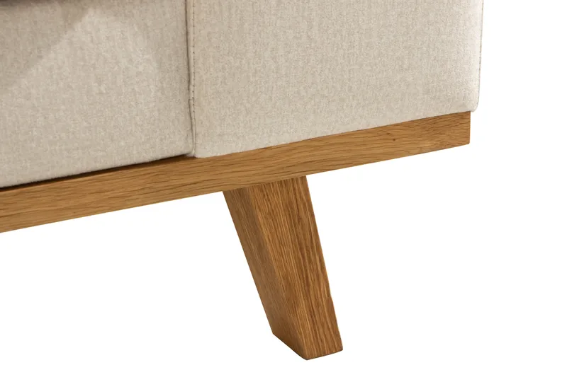 Copenhagen 4-sits Vänstervänd L-formad Divansoffa i Sammet - Beige - Möbler - Vardagsrum - Soffor - Divansoffa & schäslong