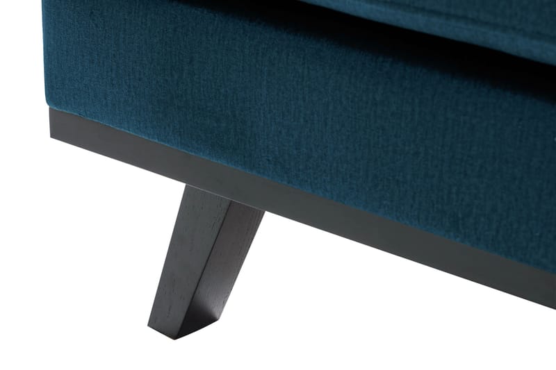 Copenhagen 4-sits Vänstervänd L-formad Divansoffa i Sammet - Blå - Möbler - Vardagsrum - Soffor - Divansoffa & schäslong