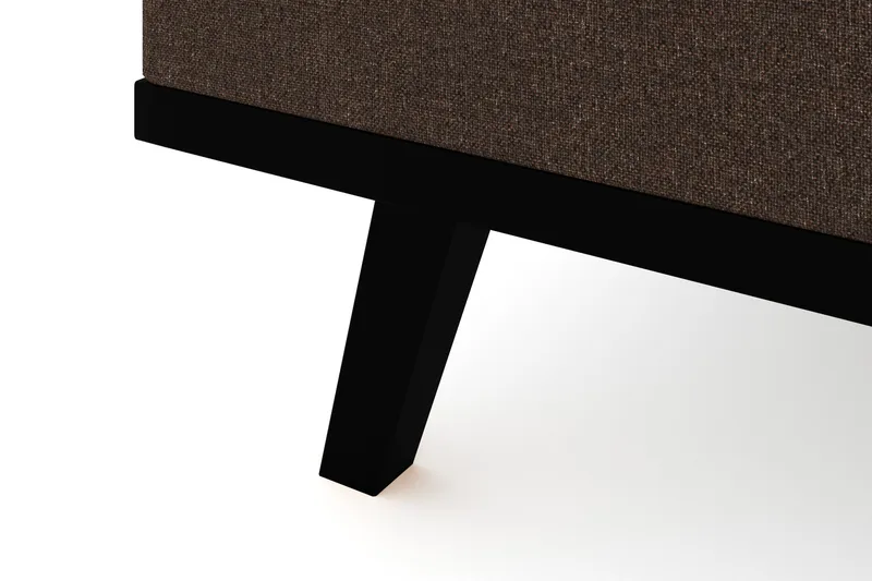 Copenhagen 4-sits Vänstervänd L-formad Divansoffa i Tyg - Brun - Möbler - Vardagsrum - Soffor - Divansoffa & schäslong