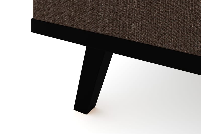 Copenhagen 4-sits Vänstervänd L-formad Divansoffa i Tyg - Brun - Möbler - Vardagsrum - Soffor - Divansoffa & schäslong