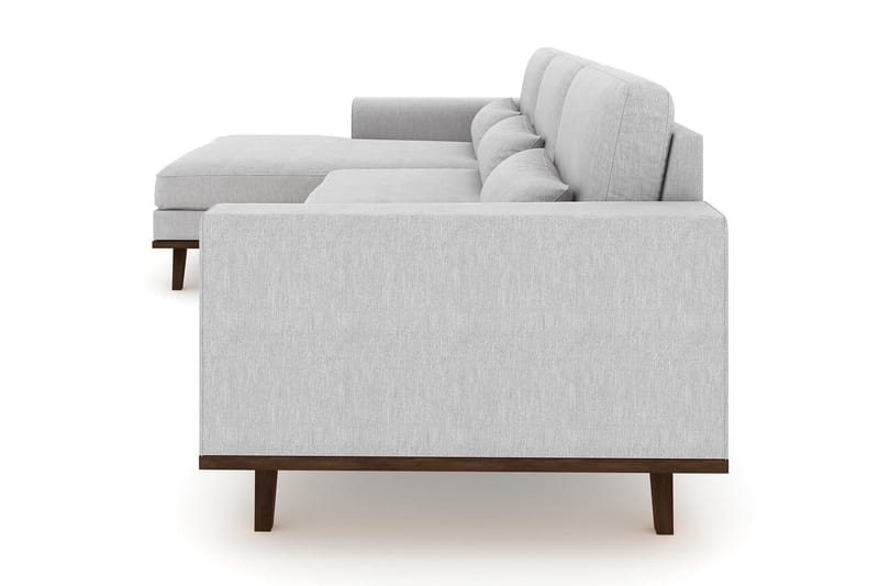 Copenhagen 4-sits Vänstervänd L-formad Divansoffa i Tyg - Grå - Möbler - Vardagsrum - Soffor - Divansoffa & schäslong